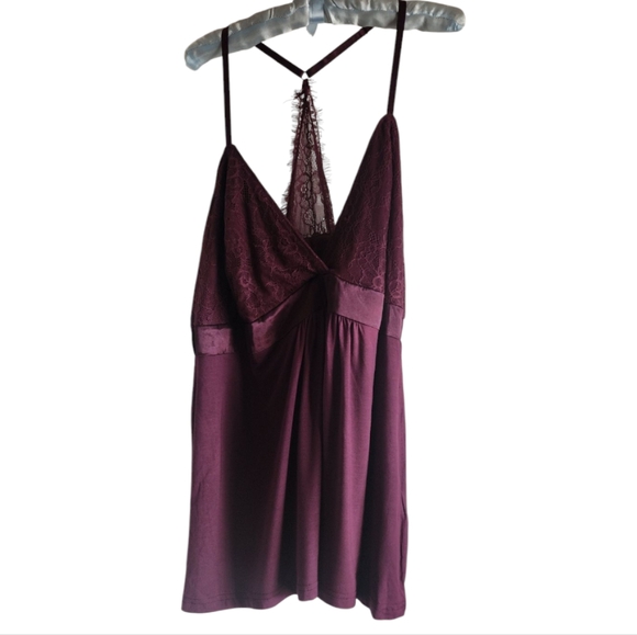 NWT City Chic Lace-Trimmed Purple‎ Camisole size XL/22 - Picture 1 of 4